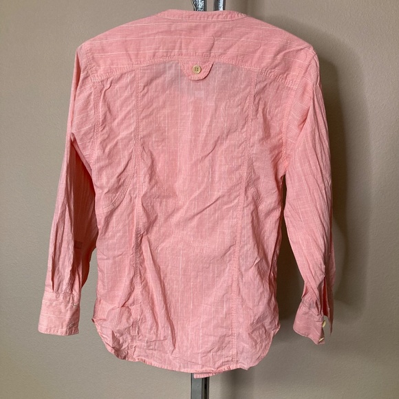 Etoile Isabel Marantz Size 0 Button Front Tunic With Pockets Cotton Pink - Picture 4 of 6
